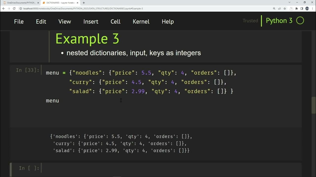 🐍Dictionaries (Python for Beginners) - Part 6🐍 - YouTube