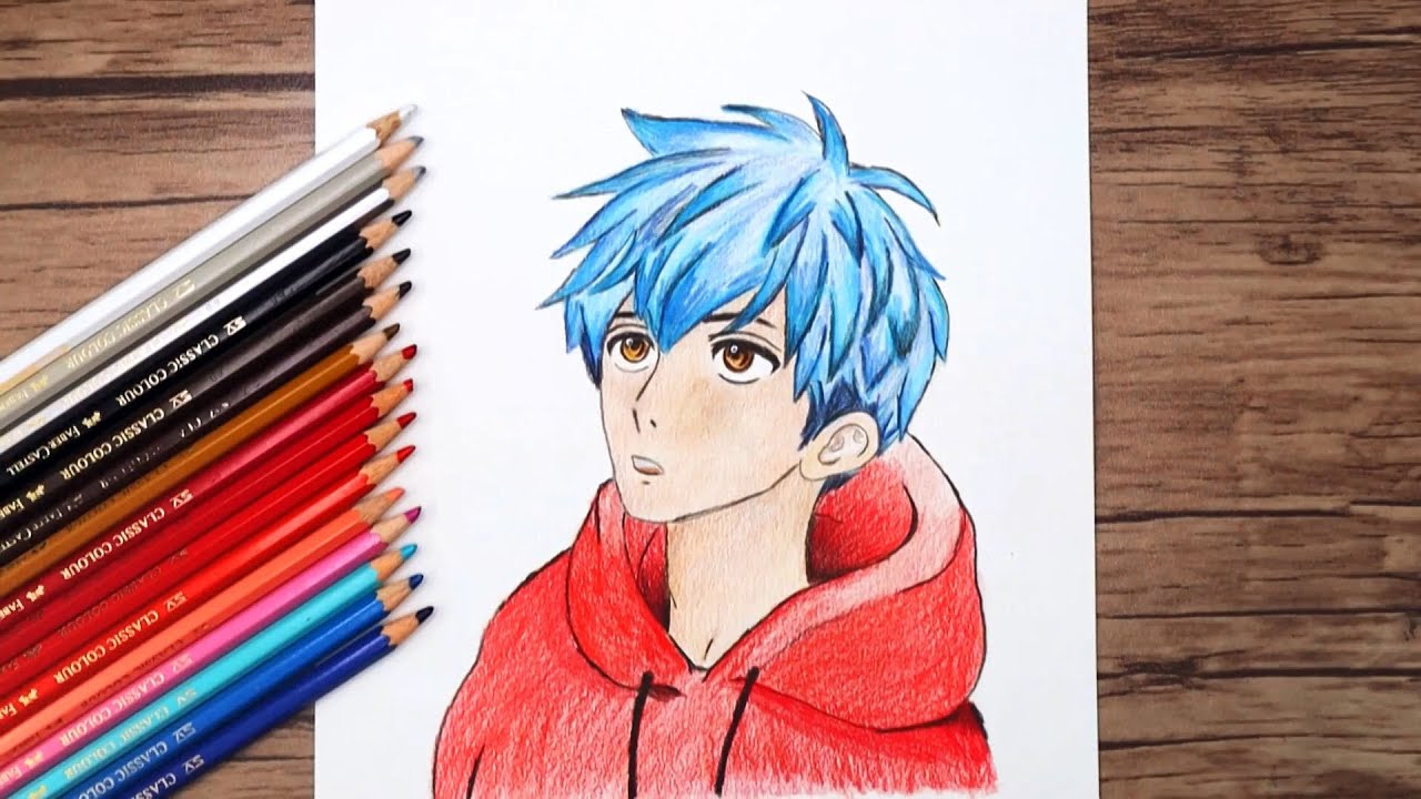 Boy Anime Drawings Colored