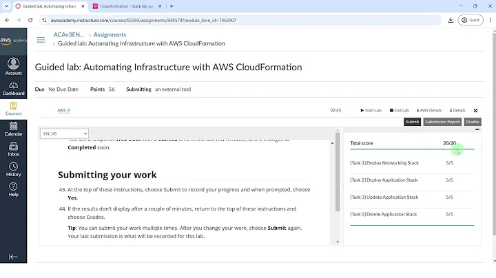 Guided lab: Automating Infrastructure with AWS CloudFormation | Module 11 | AWS Architecting | ACAv3