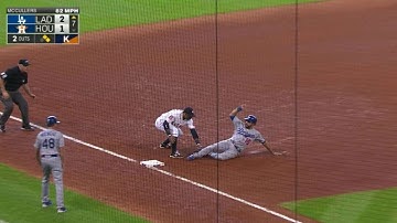 LAD@HOU: Castro nabs Ethier at third to complete DP