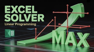 Linear Programming (LP) Optimization with Excel  Solver