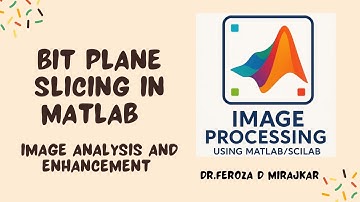 Bit Plane Slicing in MATLAB Image Analysis and Enhancement Digital Image Processing