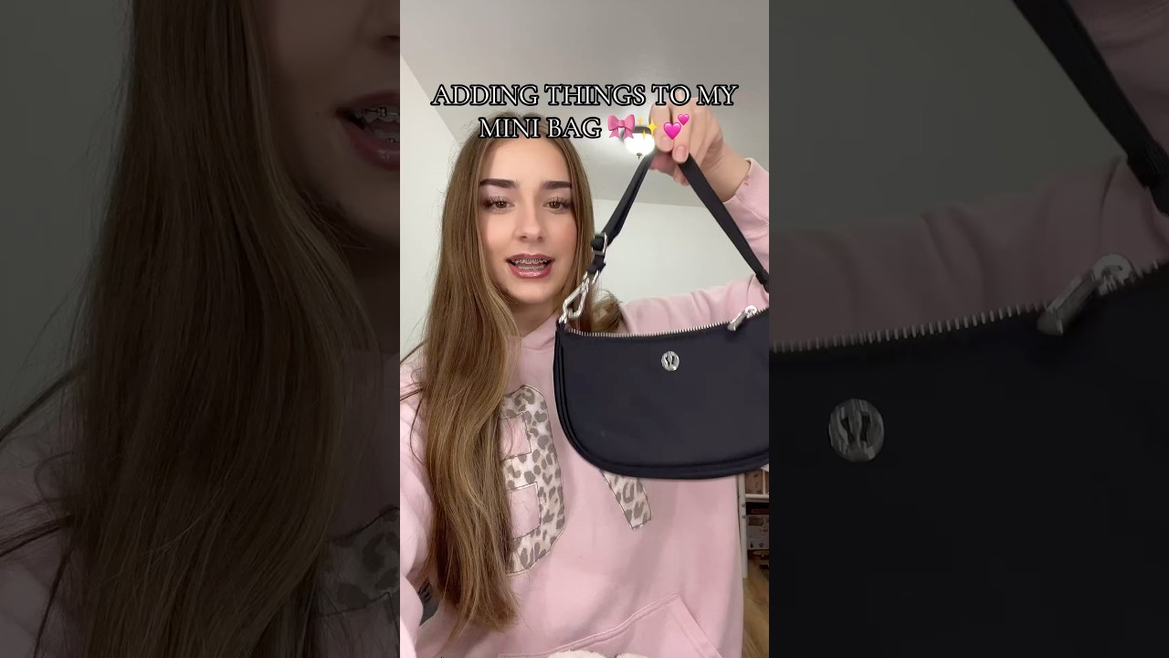 Добавляю вещи в свою мини-сумочку Lululemon 🍋 ОМГГГ 🎀✨ 