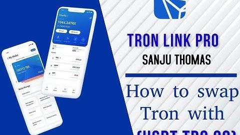 Tron Link Pro- How to swap USDT( TRC-20) from TRX (Tron)