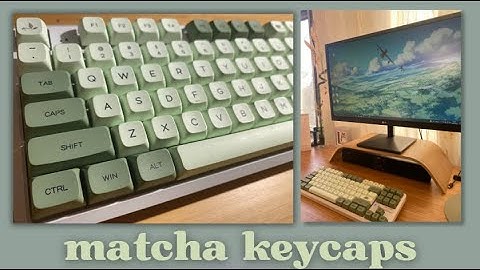 Switching to Matcha Keycaps 🌱  AJAZZ K870T Mechanical Keyboard Setup