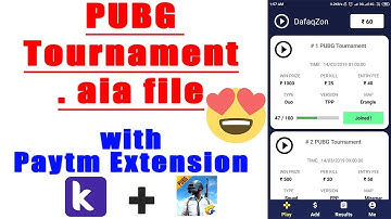 2019 Playerzon PUBG Tournament App With Admin Panel Aia File | PUBG .AIA File | Dynamic aia file