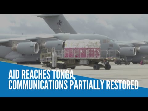 Aid reaches Tonga, communications partially restored