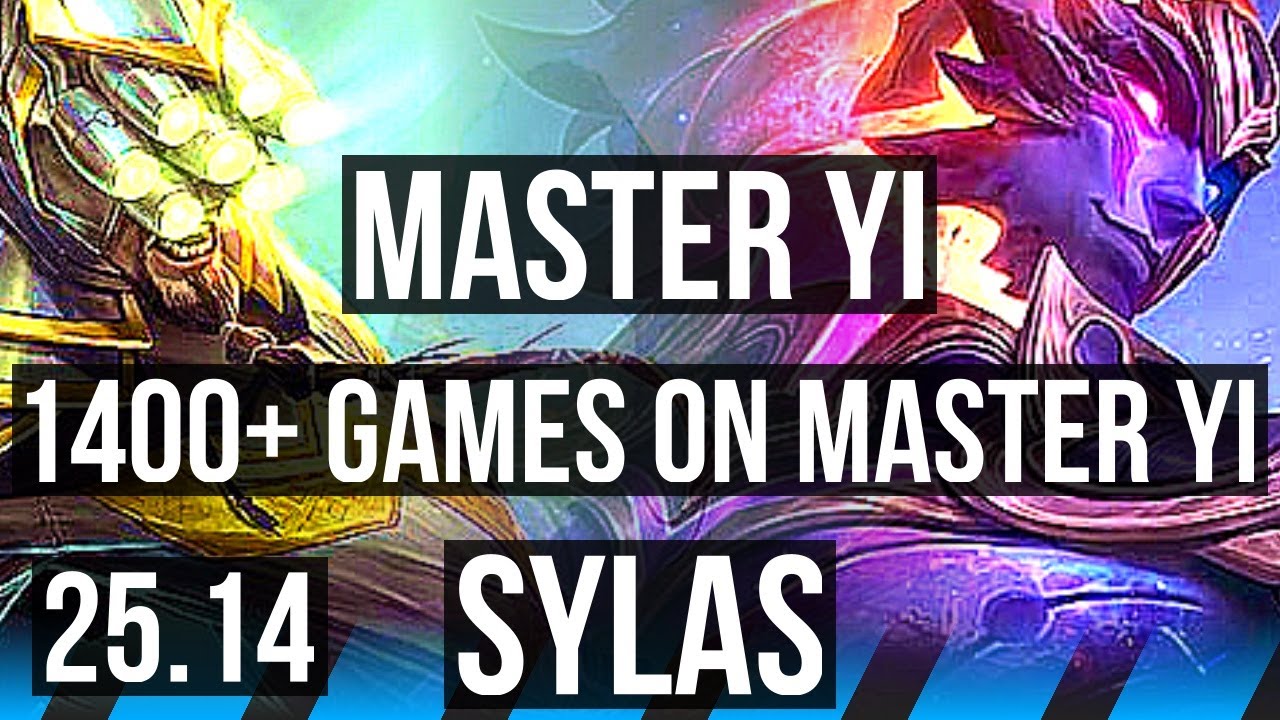 MASTER YI vs SYLAS (MID) | 1400+ games | KR Master | 25.14 - YouTube