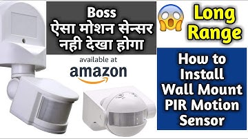 How to Install Wall Mount PIR Motion Sensor || Wiring & Working of PIR Motion Sensor || BlackT PIR