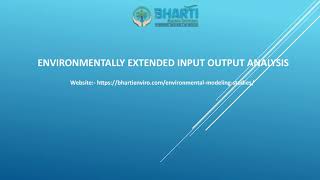 Environmentally extended input output analysis
