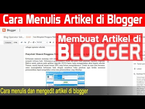 Video: Blogger Menulis