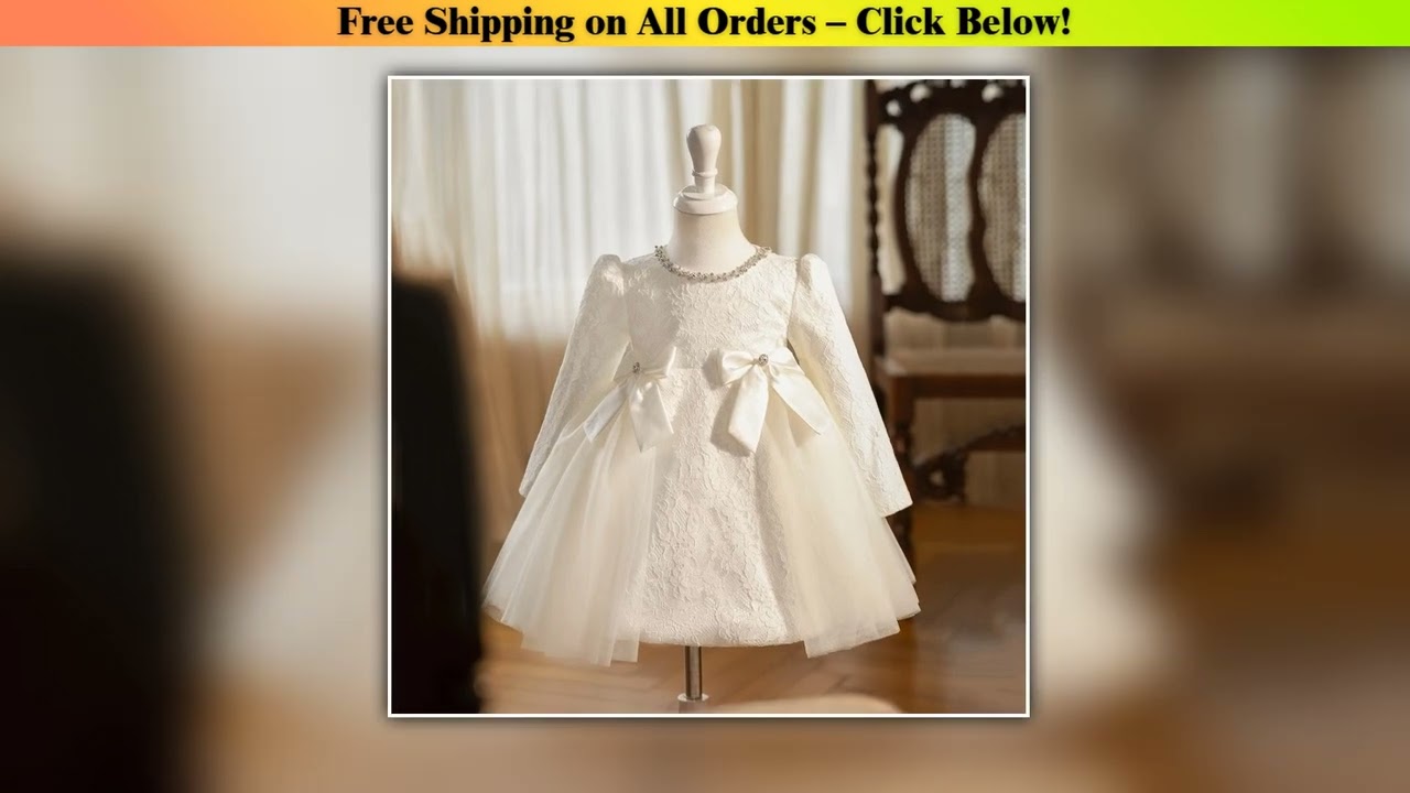 Kids Birthday Party Dress Children Princess Ball Gown Puffy Evening Gown Girls Piano Recital