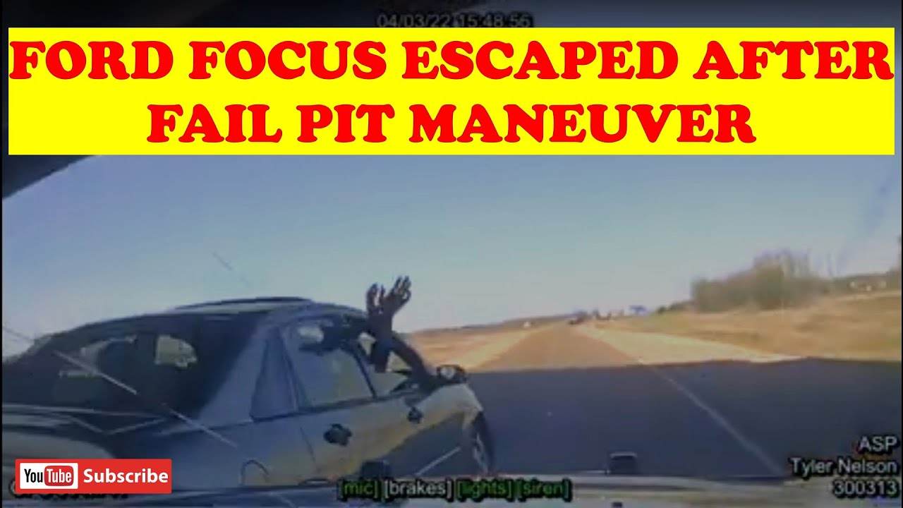 ARKANSAS STATE POLICE CHASE | Ford Focus Escaped After Fail Pit ...