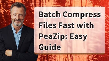 Batch Compress Files Fast with PeaZip: Easy Guide