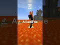 MINECRAFT pero el mundo ES LAVA 100% REAL NO FAKE!! #minecraft #shorts #memes
