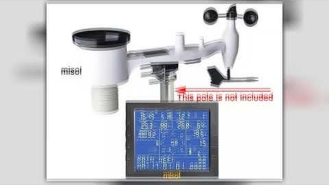 MISOL Wireless weather station connect to WiFi upload data to web wunderground Premium Quality