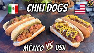 CHILI DOG Mexicano VS CHILI DOG Americano | ¿Cuál Ganara?!