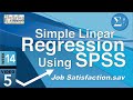 How to do Simple Linear Regression in SPSS (14-5)