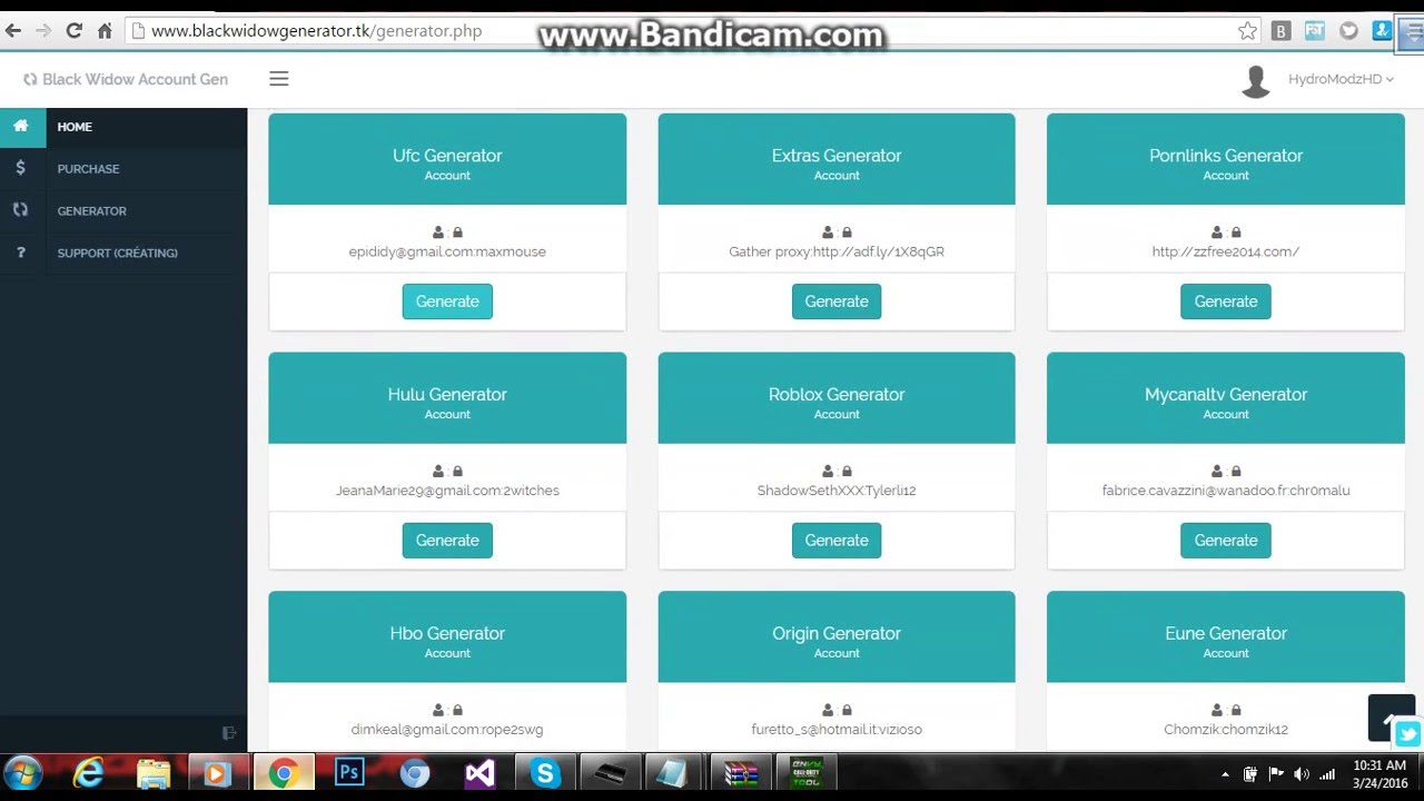 account generator