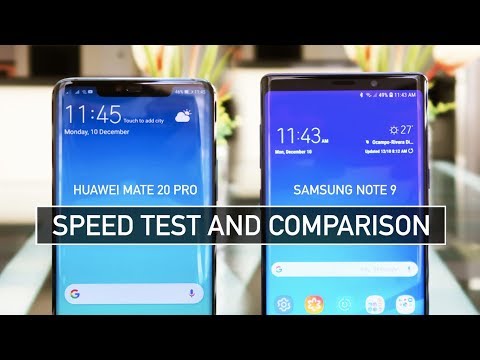 Huawei Mate 20 Pro vs Samsung Note 9 SPEED TEST