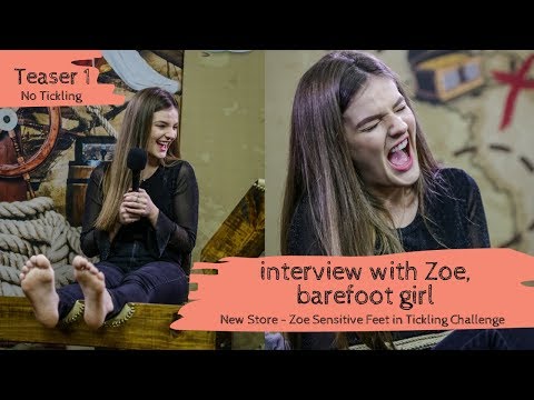 Interview with Zoe, barefoot girl (New Tickling girl challenge - Program 12)