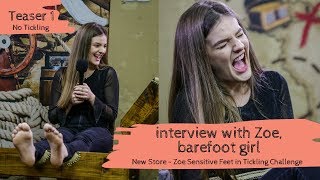 Interview With Zoe Barefoot Girl New Tickling Girl Challenge - Program 12