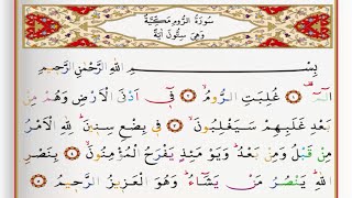 Surah Ar Room - Saad Al Ghamdi surah rum with Tajweed