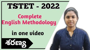 TSTET 2022 | Complete English Methodology in one video| Paper 1 & 2