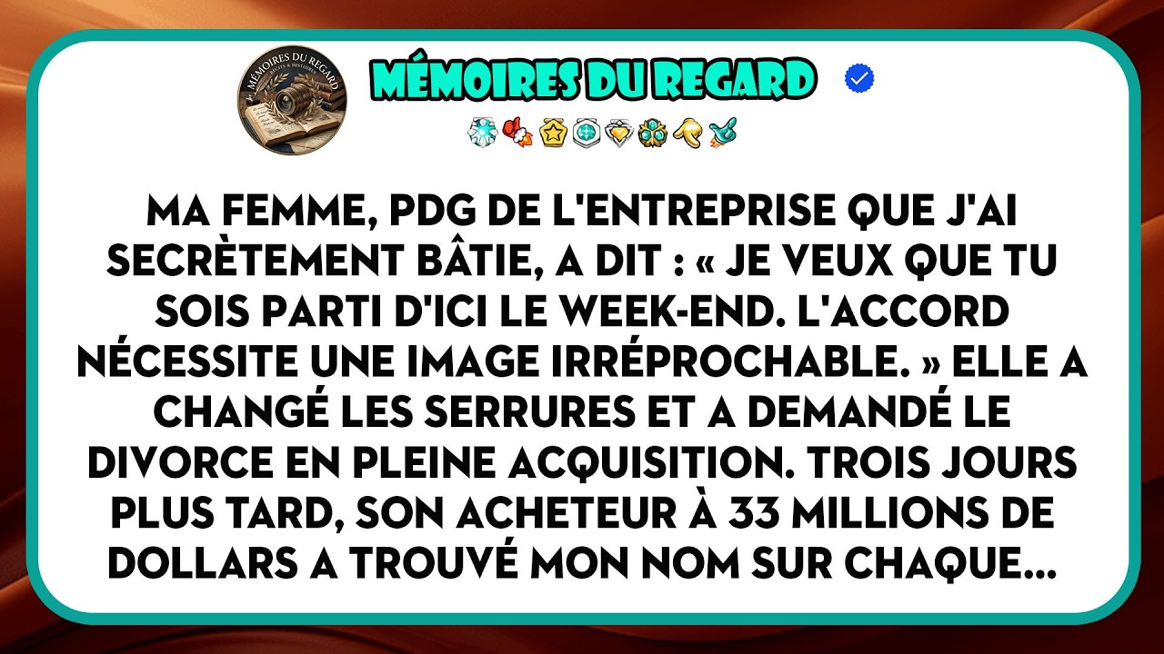 Ma femme m’a fait changer les serrures de notre maison pendant que j’achetais des vis à bois au magasin de bricolage. Je l’ai appris non pas en me tenant devant ma propre Porsche, mais par un...
