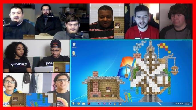 Animation vs. Minecraft (original) REACTION MASHUP 