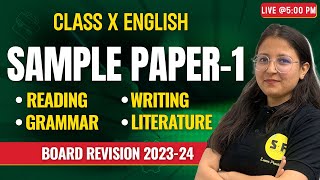 Class 10th Sample Paper English Boards Final Revision 2023-24 NCERT Live with Deepika Maam