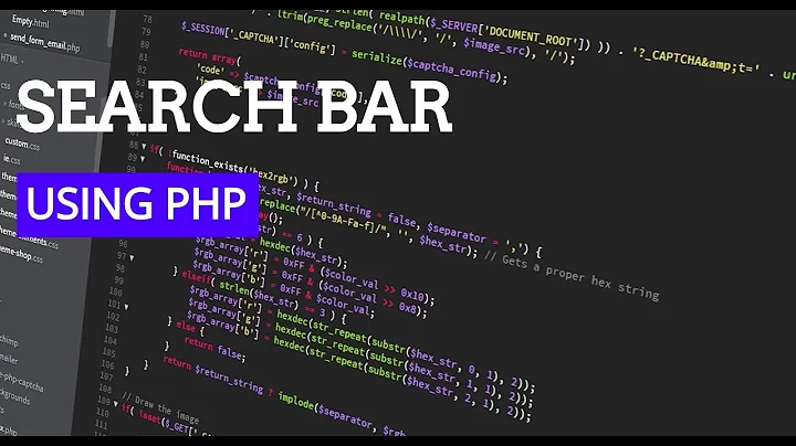 search bar using Php and MySQL