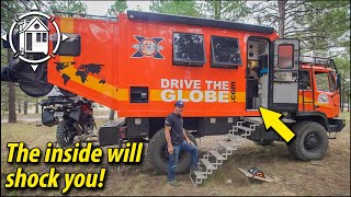 Army truck to tiny home overlander (the inside is gorgeous)!