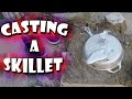 Casting an aluminum skillet from start to finish