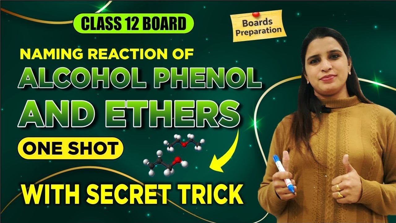 Class 12 Organic chemistry Naming reactions of Alcohol, phenol & Ethers 
