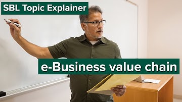 SBL Topic Explainer: e-Business value chain