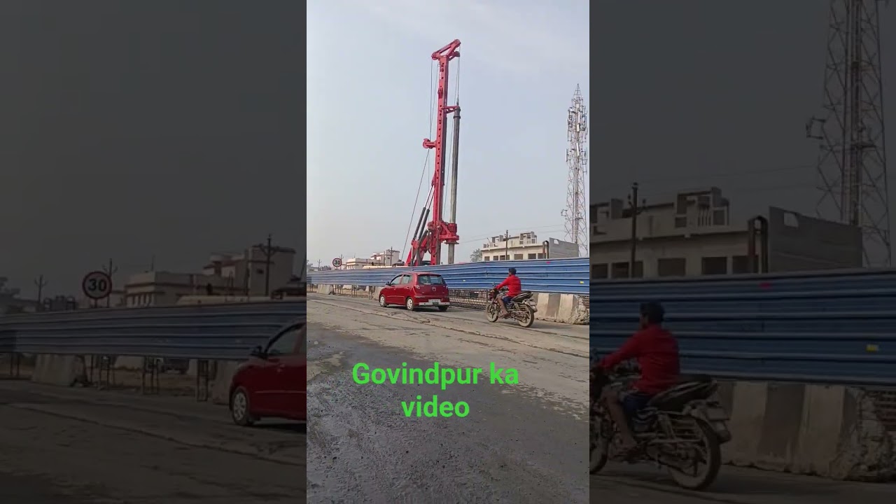 govindpur mein over bridge ban raha hai