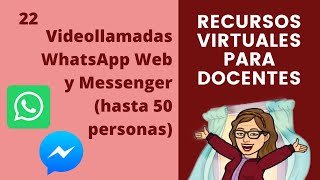 Recursos Virtuales para Docentes 22 - Videollamadas a través de WhatsApp Web