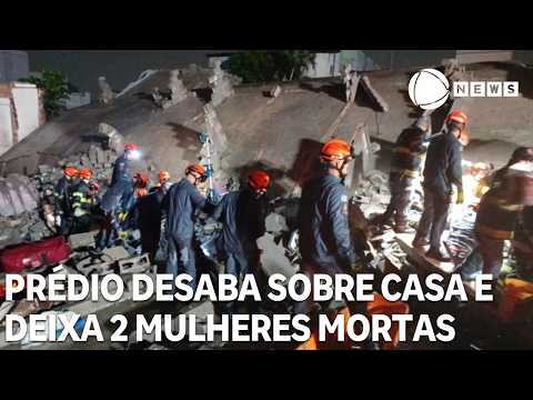 Under-construction building collapses on house, leaving two women dead