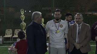 اختتام البطولة الرياضية لخماسي كرة القدم في جامعة جابر بن حيان للعلوم الطبية والصيدلانية