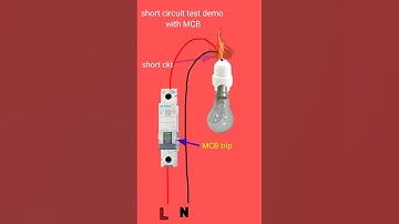 short circuit test demo with MCB #electricalshorts#shorts#trending#viral#wiring #diy #electric