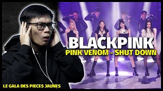 THE CROWD | Blackpink Pink Venom & Shut Down Le Gala des Pièces Jaunes Performance Reaction