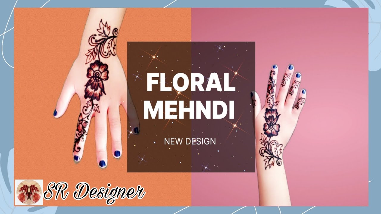 Easy Floral Mehndi/