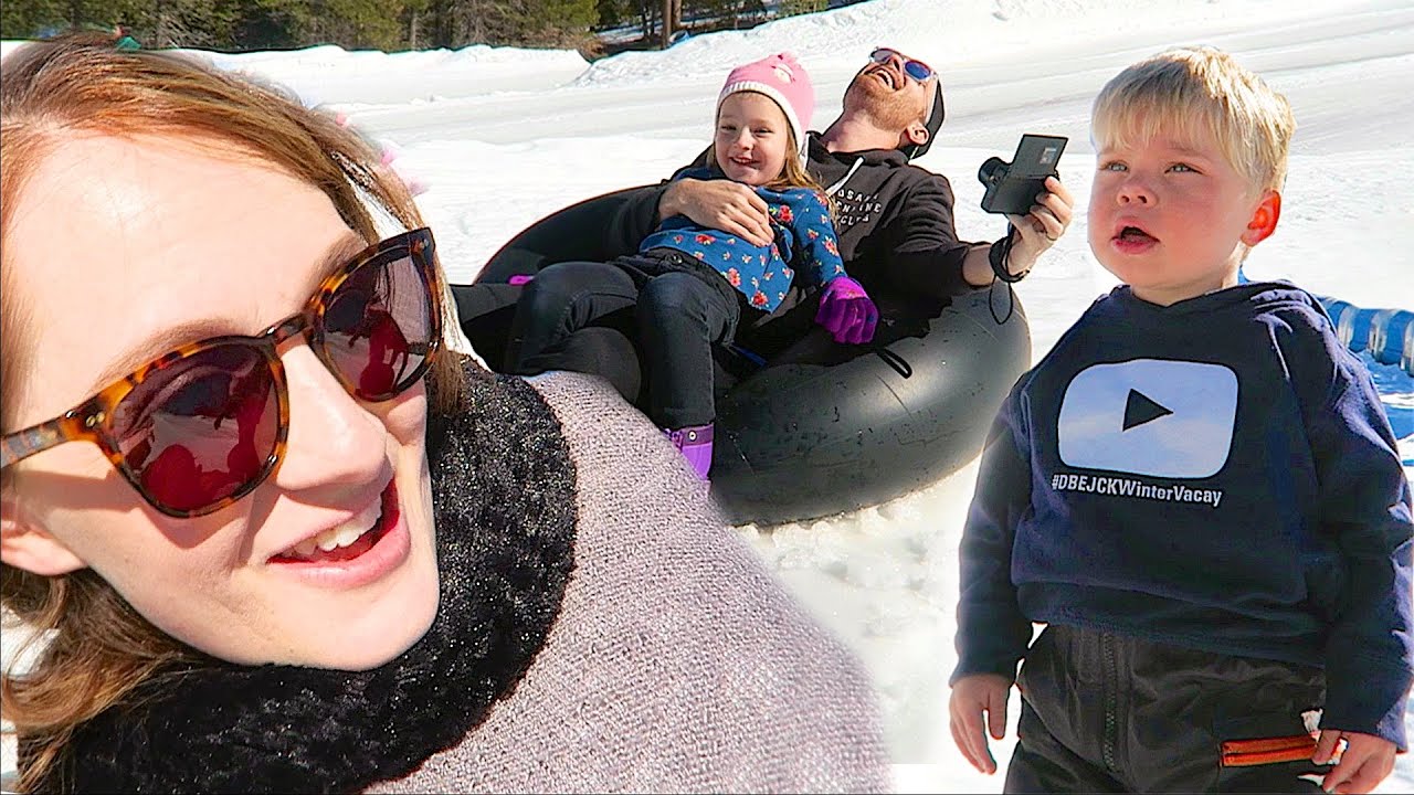 CRAZY SNOW SLEDDING! - #DBEJCKWinterVacay