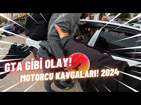 GTA GİBİ KAVGA! Türkiye'de Yaşanan Motorcu Kavgaları ve Kazaları! #150 | Trafik Kavgaları! 2024