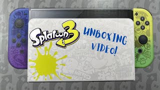 Splatoon 3 OLED Switch Unboxing Review!!