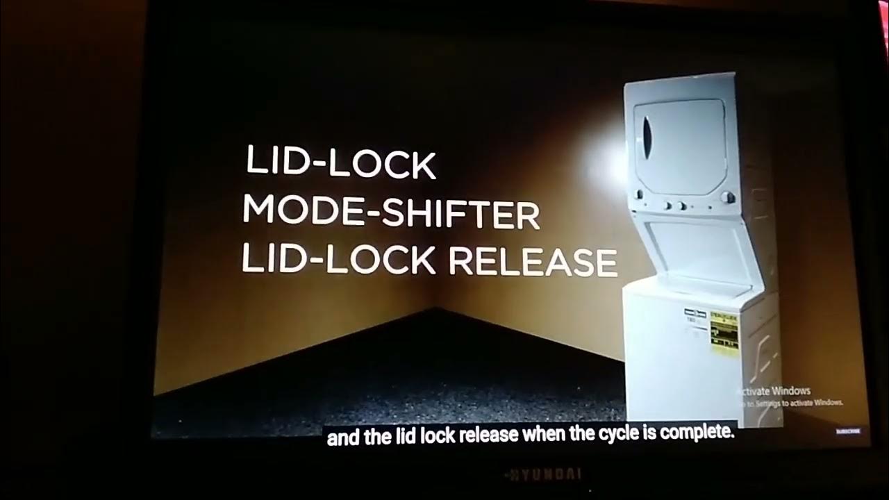 ge stackable washer and dryer YouTube