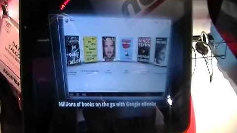 Verizon Motorola Xoom showing Honeycomb Demo