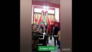 Fiestas Santa Cruz del Valle entrada de danzantes Templo Tlajomulco de Zúñiga Jalisco 1 mayo 2023