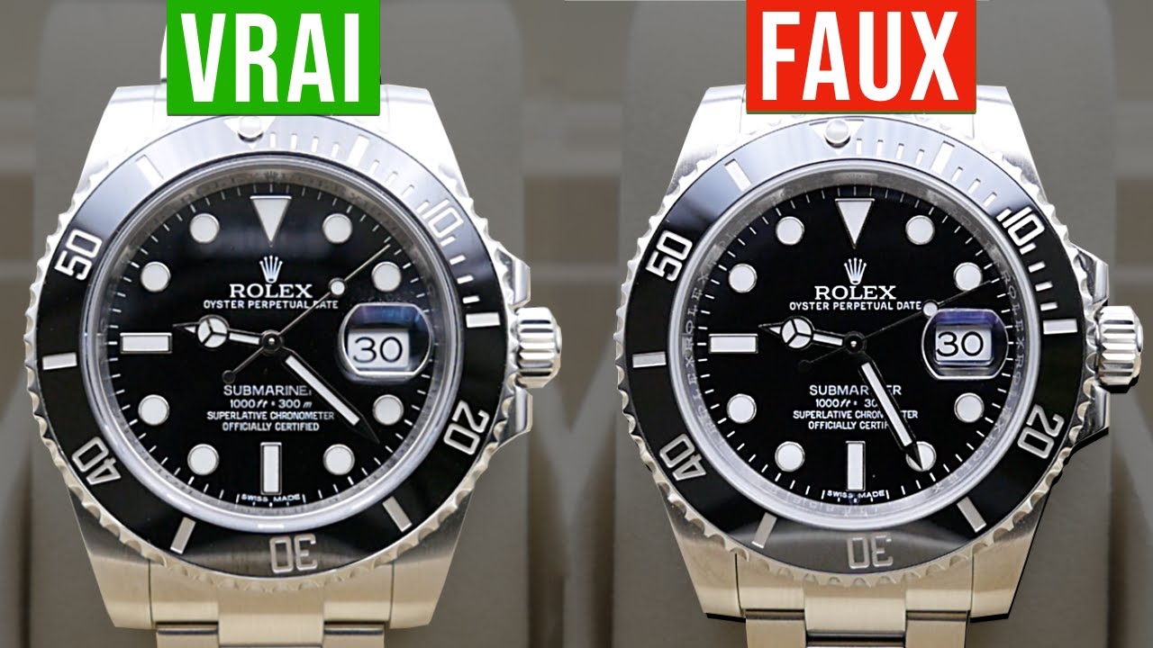 VRAIE vs FAUSSE Rolex Submariner comment reprer les fausses Rolex 